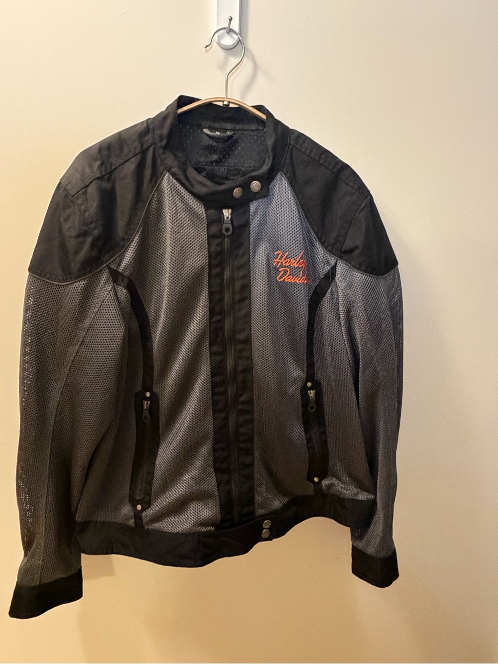 Harley Davidson 2008 Mesh Motorcycle Riding Jacket Mens 1W Biker Y2K